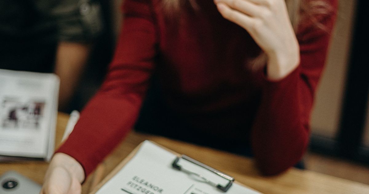 Job seeker preparing a resume after a career break